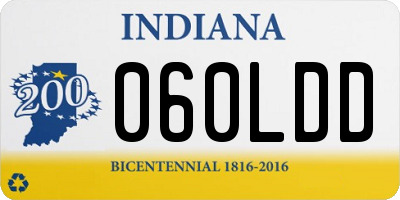 IN license plate 060LDD