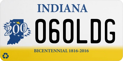 IN license plate 060LDG