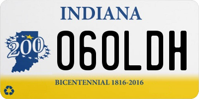 IN license plate 060LDH