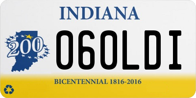 IN license plate 060LDI