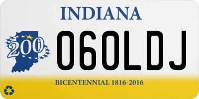 IN license plate 060LDJ