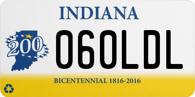 IN license plate 060LDL