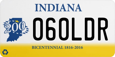 IN license plate 060LDR