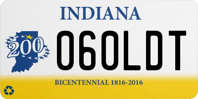 IN license plate 060LDT