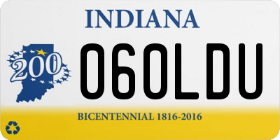 IN license plate 060LDU