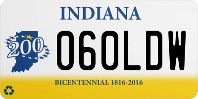 IN license plate 060LDW