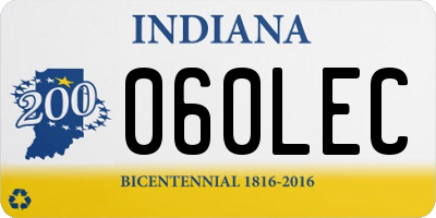 IN license plate 060LEC