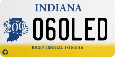 IN license plate 060LED