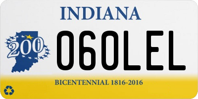 IN license plate 060LEL