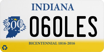 IN license plate 060LES