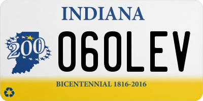 IN license plate 060LEV