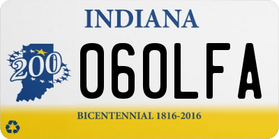 IN license plate 060LFA