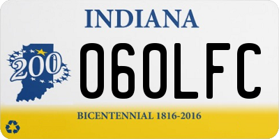 IN license plate 060LFC