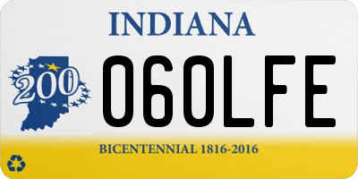 IN license plate 060LFE