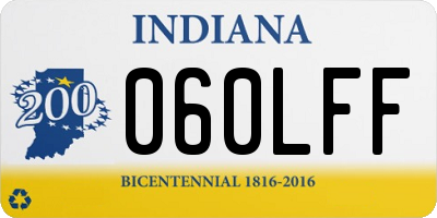 IN license plate 060LFF