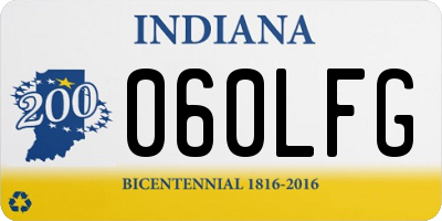 IN license plate 060LFG