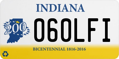 IN license plate 060LFI
