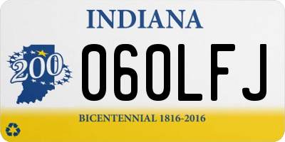 IN license plate 060LFJ