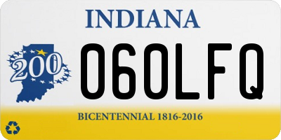 IN license plate 060LFQ