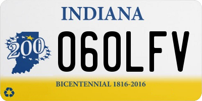 IN license plate 060LFV