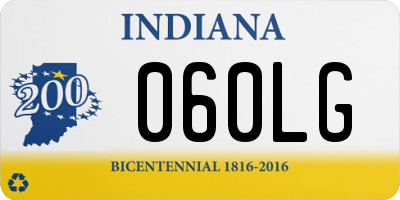 IN license plate 060LG
