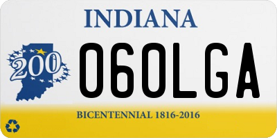 IN license plate 060LGA