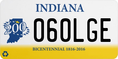 IN license plate 060LGE