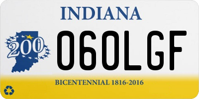 IN license plate 060LGF