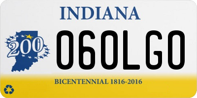 IN license plate 060LGO