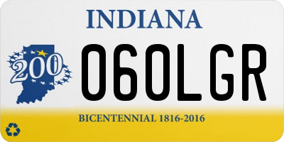 IN license plate 060LGR