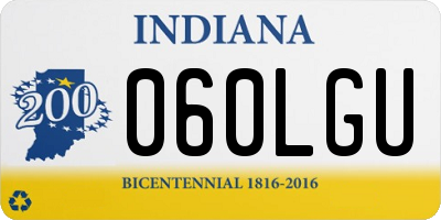 IN license plate 060LGU