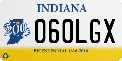 IN license plate 060LGX