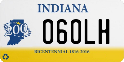 IN license plate 060LH