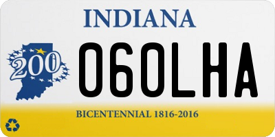 IN license plate 060LHA