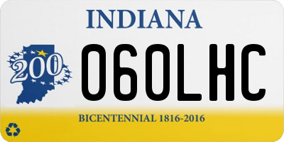IN license plate 060LHC