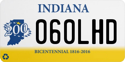IN license plate 060LHD