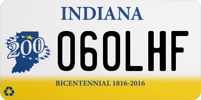 IN license plate 060LHF