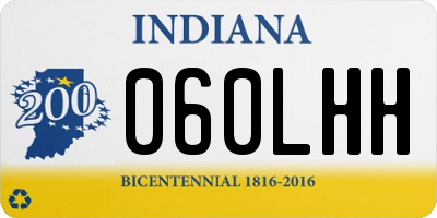 IN license plate 060LHH