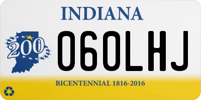 IN license plate 060LHJ