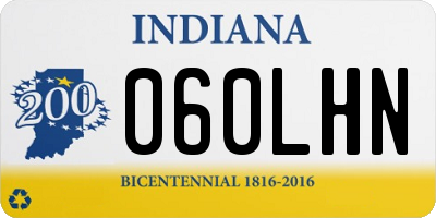 IN license plate 060LHN