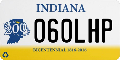 IN license plate 060LHP