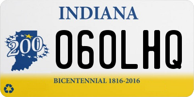 IN license plate 060LHQ