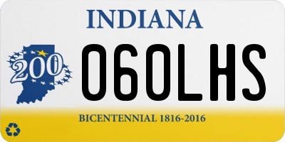 IN license plate 060LHS