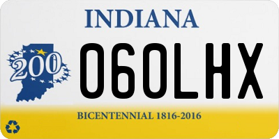 IN license plate 060LHX