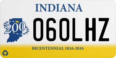 IN license plate 060LHZ