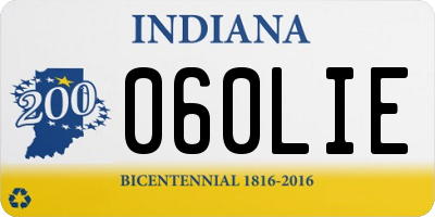 IN license plate 060LIE