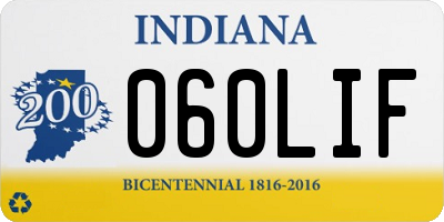 IN license plate 060LIF