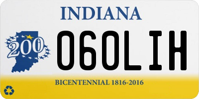 IN license plate 060LIH