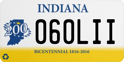 IN license plate 060LII