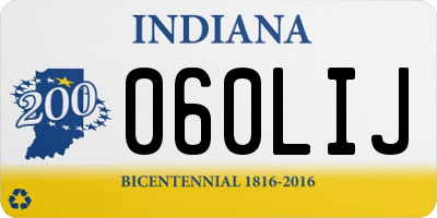 IN license plate 060LIJ